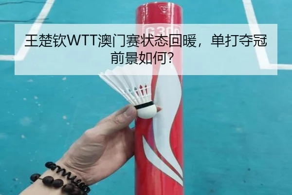 王楚钦WTT澳门赛状态回暖，单打夺冠前景如何？